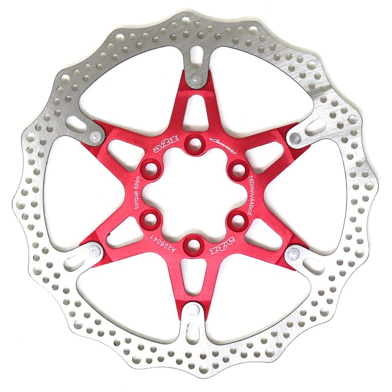 Disco de Freno a2z ATD-160 Dot Flourish Rojo