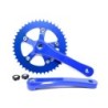 Volante Aluminio - Acero 44T x 170mm Azul