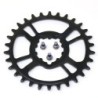 Corona Prowheel Narrow Wide DM3 3mm Offset Acero Negro 32T