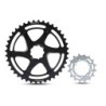 Corona FUNN One Up XD Aluminio Negro 40T