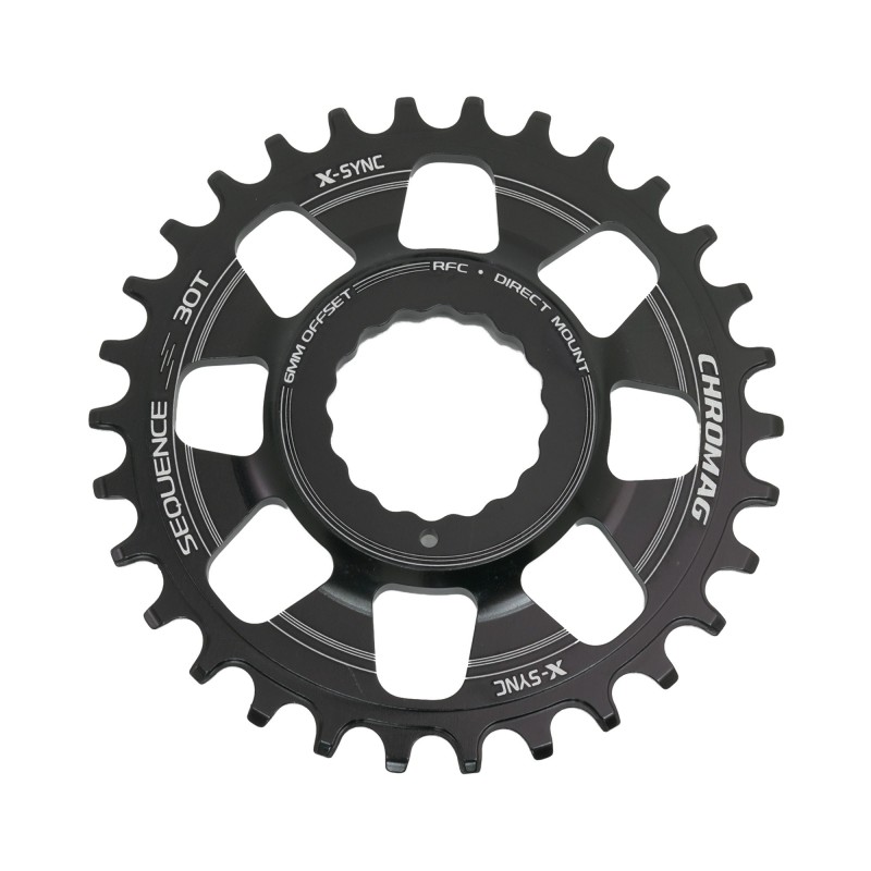 Corona Chromag Sequence X-Sync DM RaceFace Aluminio Negro 30T