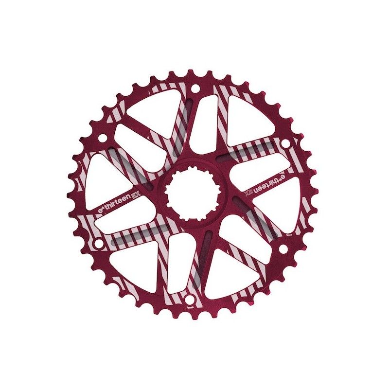 Corona e13 One Up 10V XD Aluminio Rojo 36T a 42T