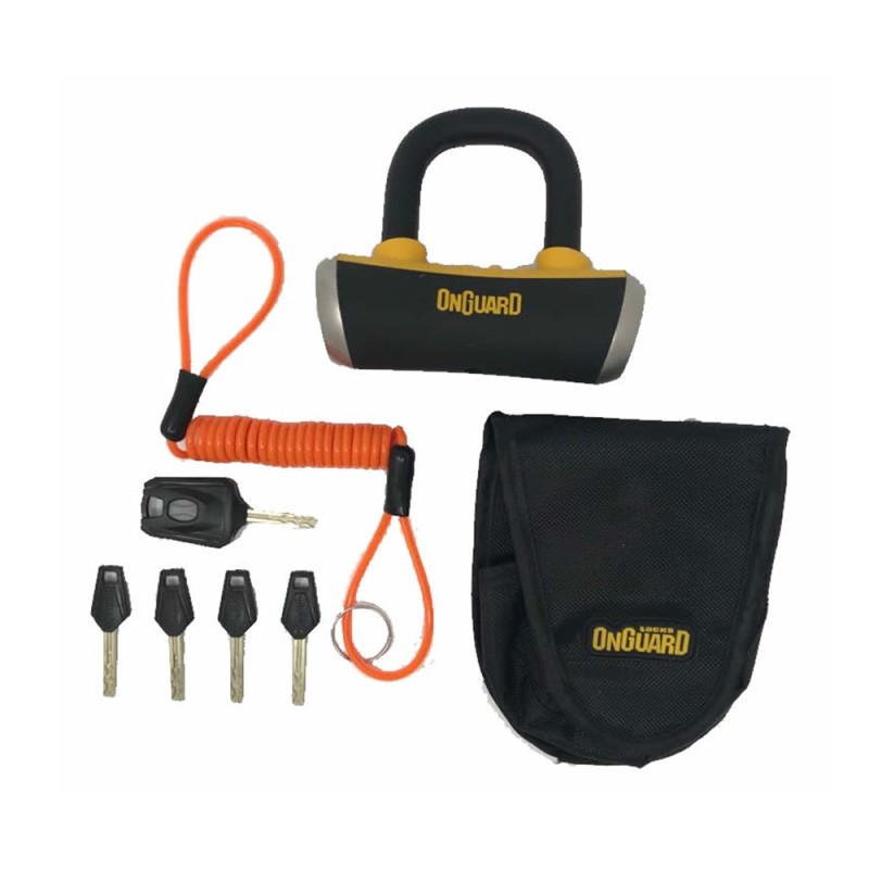 Candado OnGuard Moto Boxer 55X55mm Negro