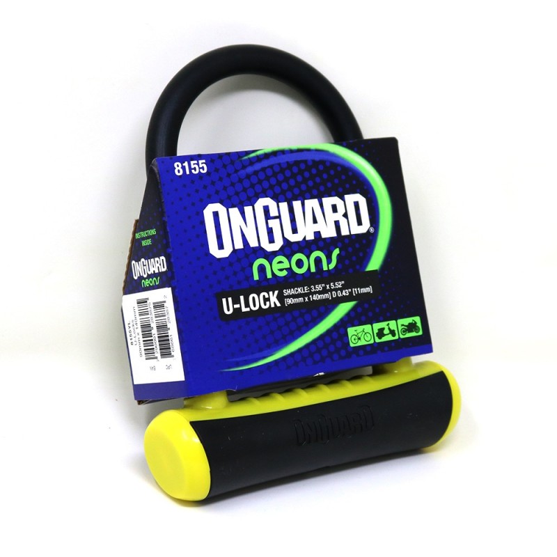 Candado OnGuard Llave U-Lock NS 90cmX140mm Amarillo
