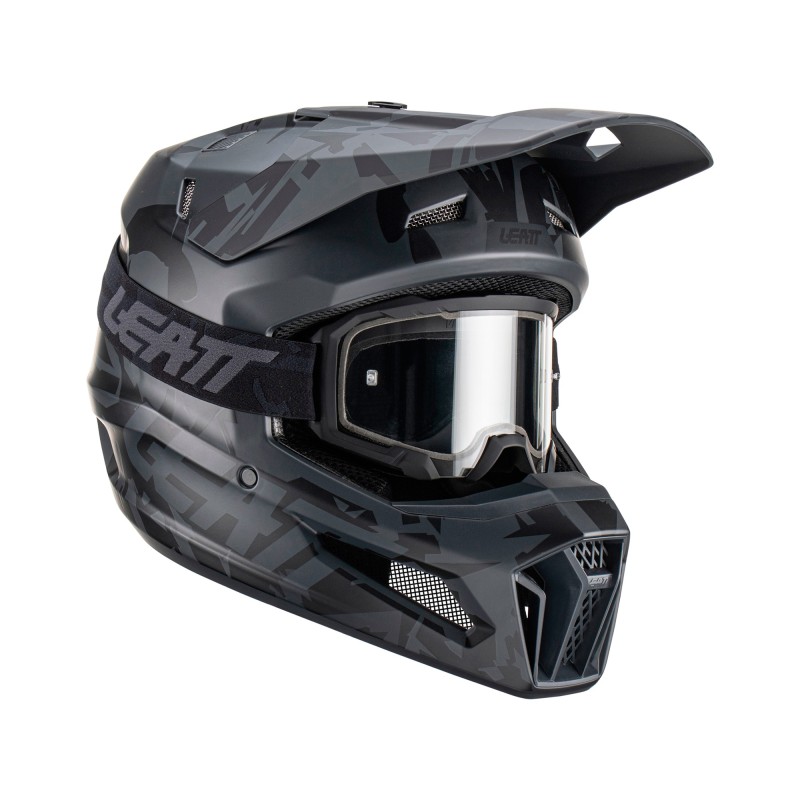 Kit Leatt Casco Moto 3.5 Antiparra 4.5 V23 Stealth M 57-58cm