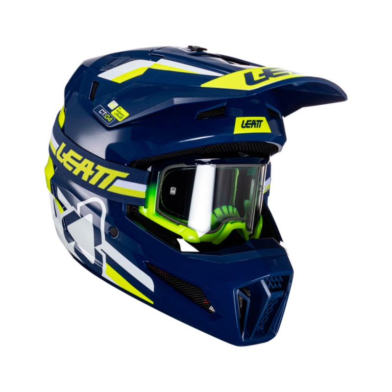 Kit Leatt Casco Moto 3.5 Antiparra 4.5 V24 Azul XL 61-62cm
