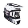 Kit Leatt Casco Moto 8.5 Antiparra 5.5 V23 Negro Blanco XL 61-62cm