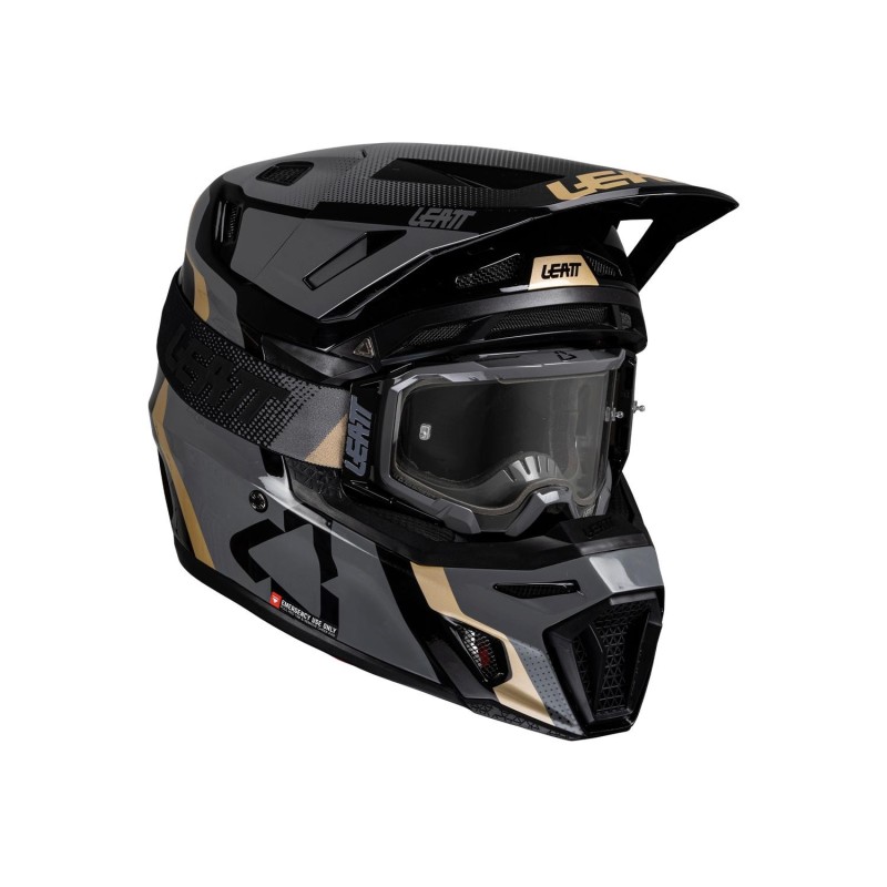 Kit Leatt Casco Moto 8.5 Antiparra 5.5 V25 Negro XL 61-62cm