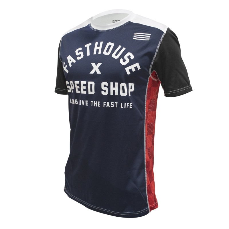 Jersey Fasthouse Manga Corta Heritage Azul S