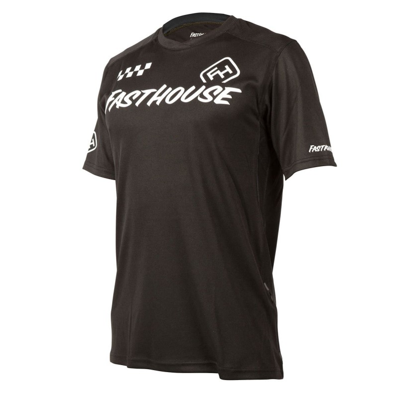 Jersey Fasthouse Manga Corta Alloy Block Negro M