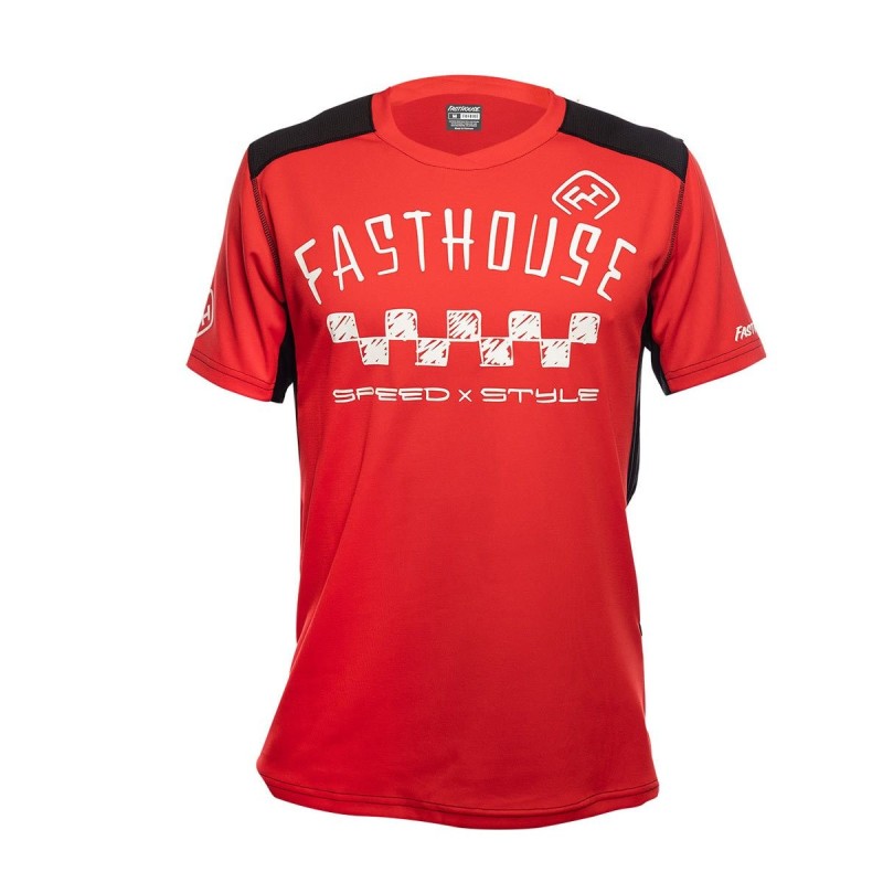 Jersey Fasthouse Manga Corta Infantil JR Alloy Nelson Rojo M