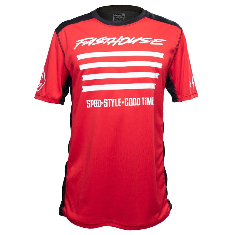 Jersey Fasthouse Manga Corta Fastline Slash Rojo S