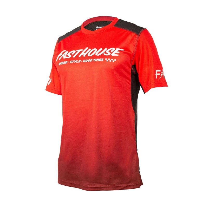 Jersey Fasthouse Manga Corta Infantil JR Alloy Slade Rojo L
