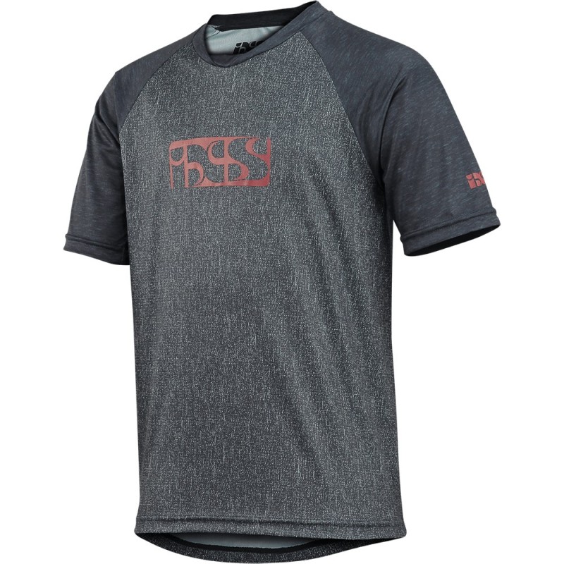 Jersey IXS Manga Corta Infantil JR Flow Grafito Negro KM