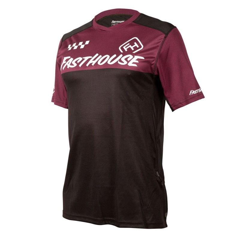 Jersey Fasthouse Manga Corta Alloy Block Burdeo M
