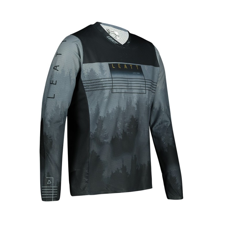 Jersey Leatt MTB Manga Larga Gravity 4.0 V22 Negro S 38US 48EU