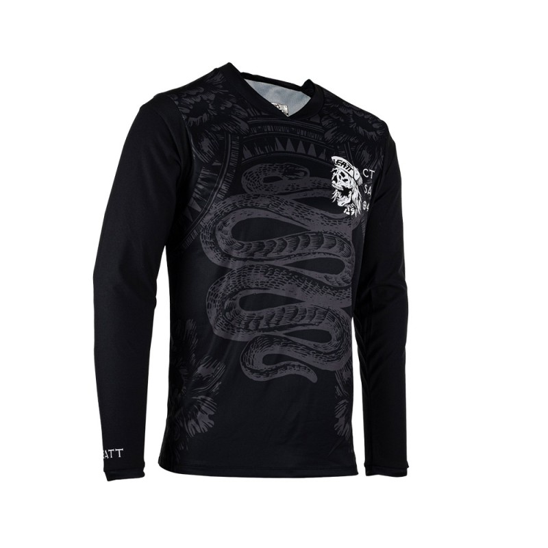 Jersey Leatt MTB Manga Larga Gravity 3.0 V23 Negro S 38US 48EU