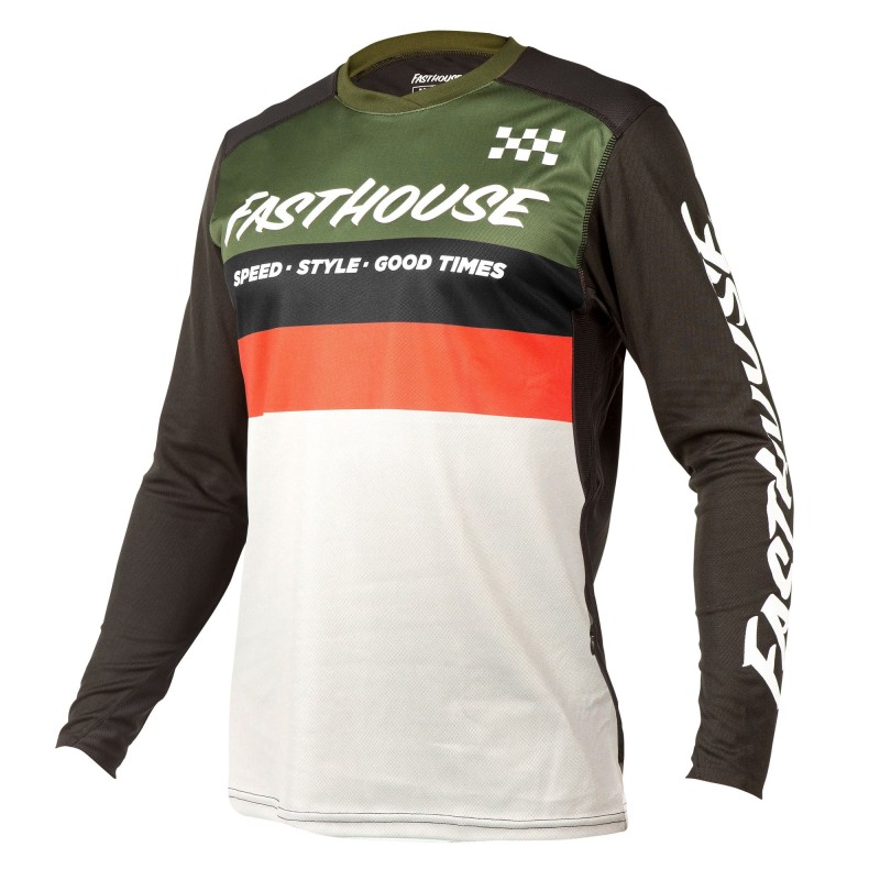 Jersey Fasthouse Manga Larga Alloy Kilo Oliva S