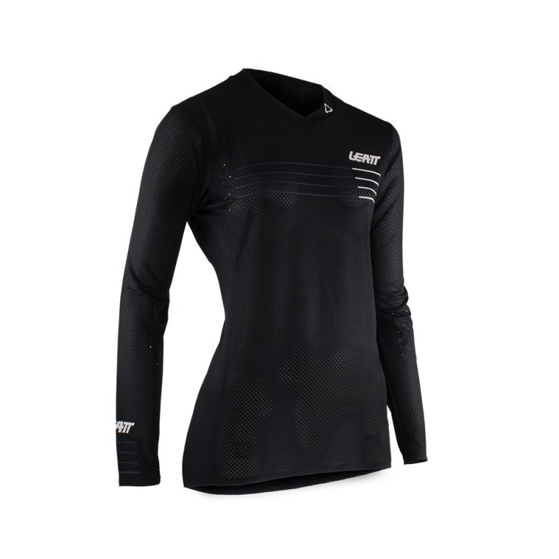 Jersey Leatt MTB Manga Larga Mujer Gravity 4.0 V22 Negro L 8US 40EU