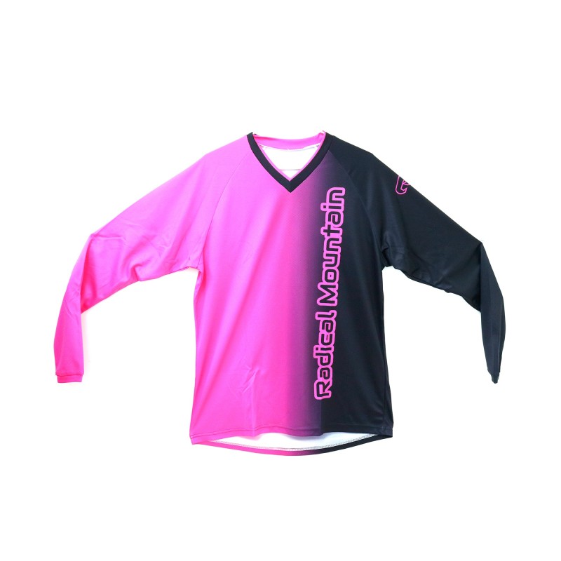 Jersey Radical Mountain Manga Larga Mujer Morado Negro S