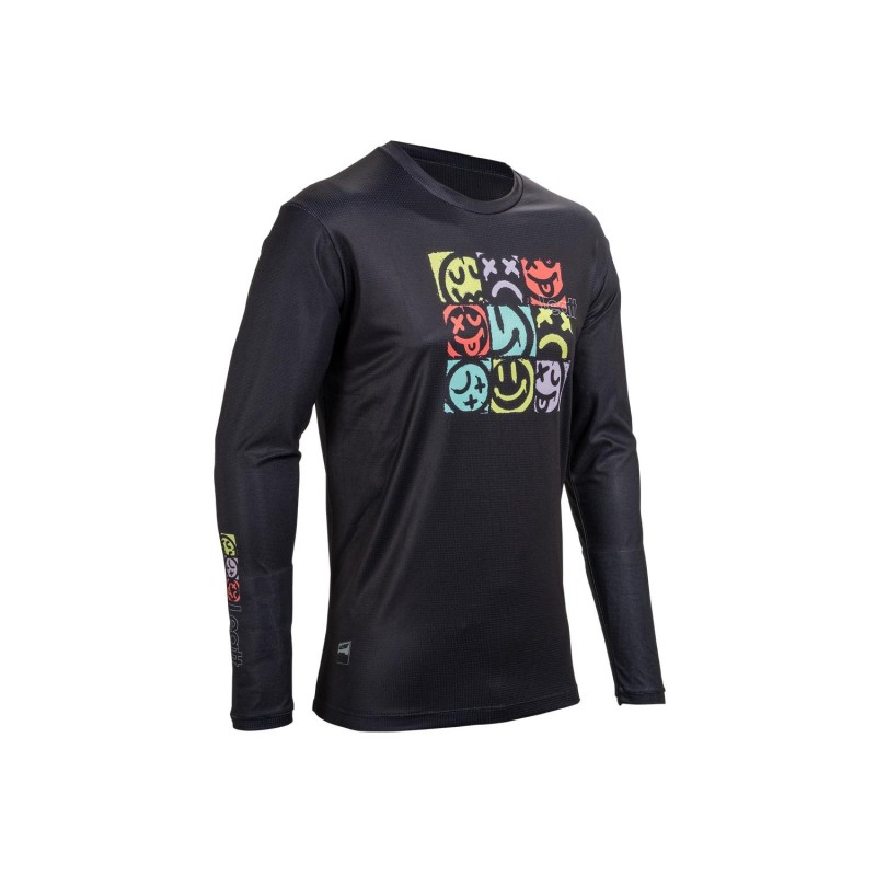 Jersey Leatt MTB Manga Larga Gravity 3.0 V25 Negro XXL