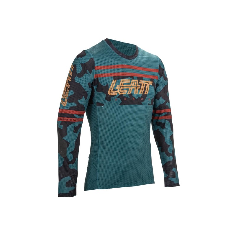 Jersey Leatt MTB Manga Larga Gravity 4.0 V25 Teal S