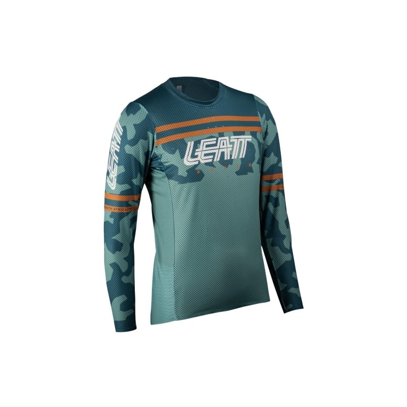 Jersey Leatt MTB Manga Larga Mujer Gravity 4.0 V25 Lagoon L