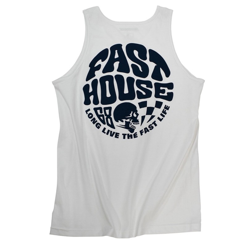 Polera Fasthouse Waxed Tank White S