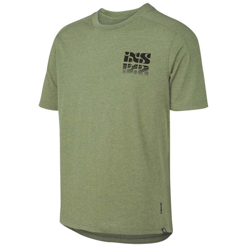 Polera iXS Flow Kids Tech Mirror Olive KL