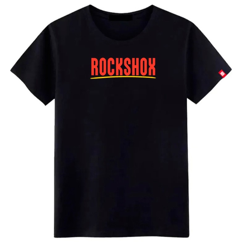 Polera Rockshox Paint Brush Logo Negro S