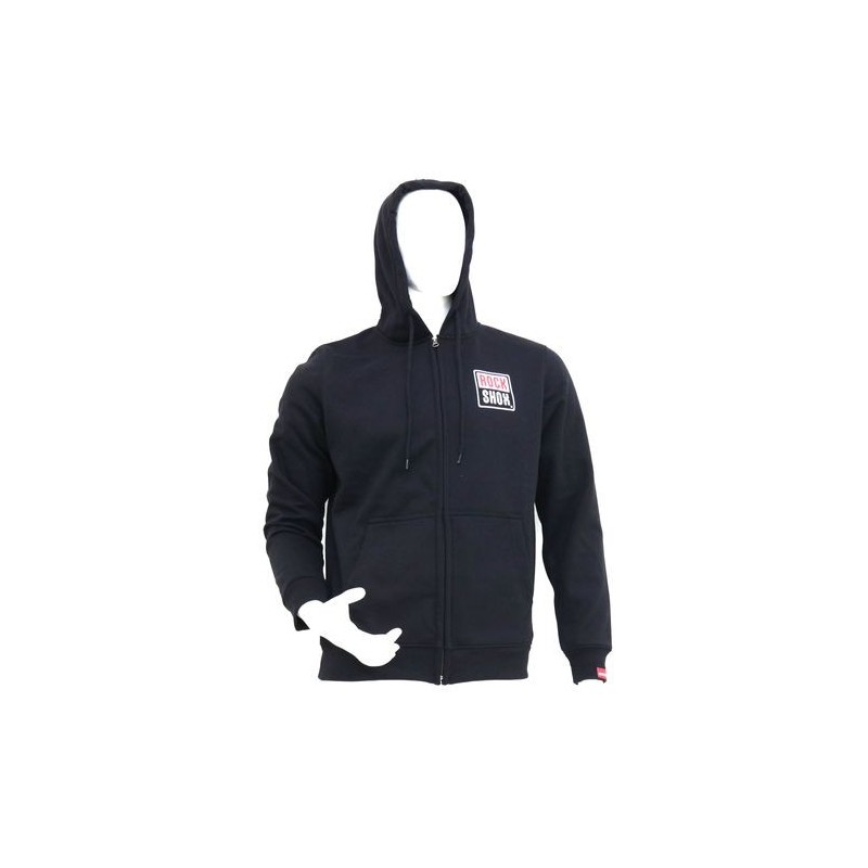 Poleron Full Zip Hood ROCK SHOX Full Pill Negro M