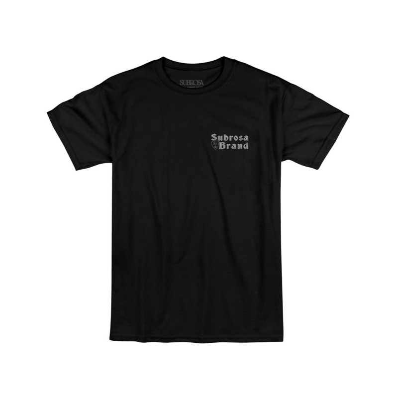 Polera Subrosa Broken Spokes S/S Black Xl