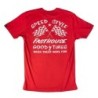 Polera Fasthouse Finish line Red S