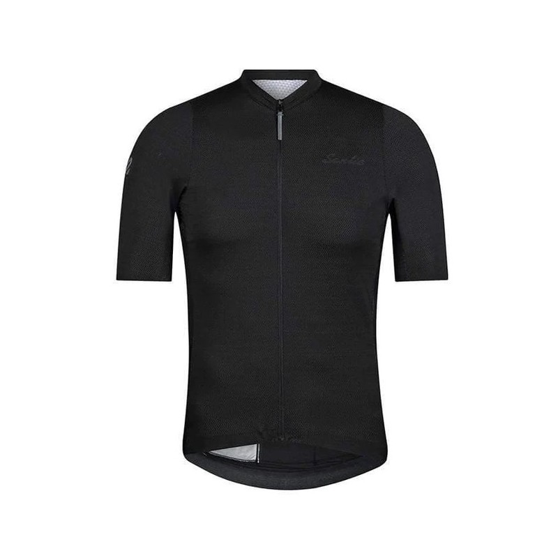 Tricota ciclismo negra hombre